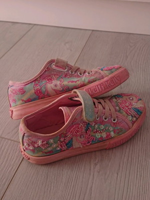 Lelli Kelly shoes size 30 like new, pink multicolor with unicorns