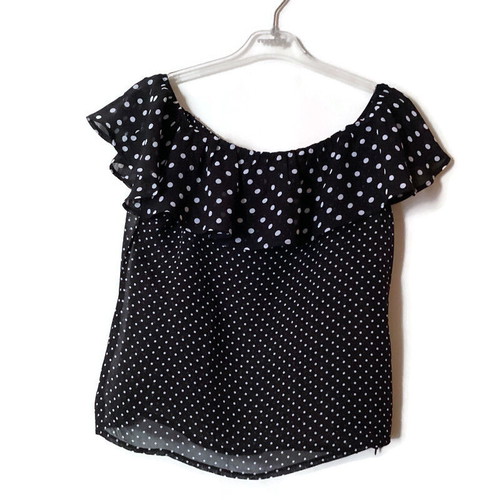 Polka Dot Skirt and Blouse Set Like New, Retro Elegance