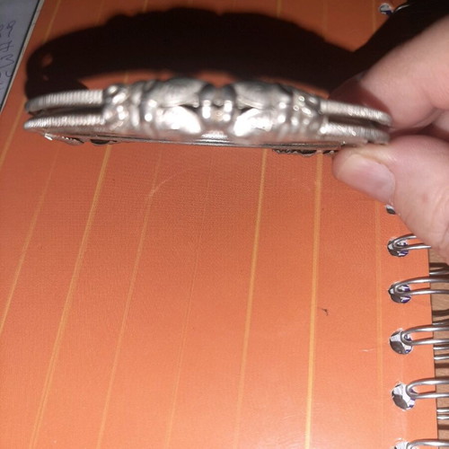Vintage silver bracelet with elephant design like new
