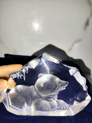 Mats Jonasson crystal used with artist signature
