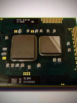Intel Core i3 330M CPU like new for laptop Socket G1