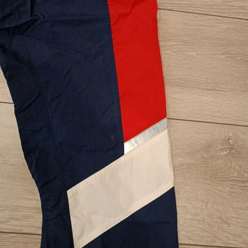 Nike track pants used, navy with red stripes