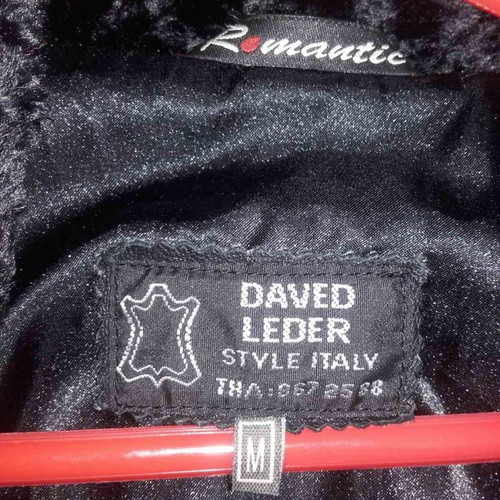 Italian cape new from genuine leather and fur size medium
