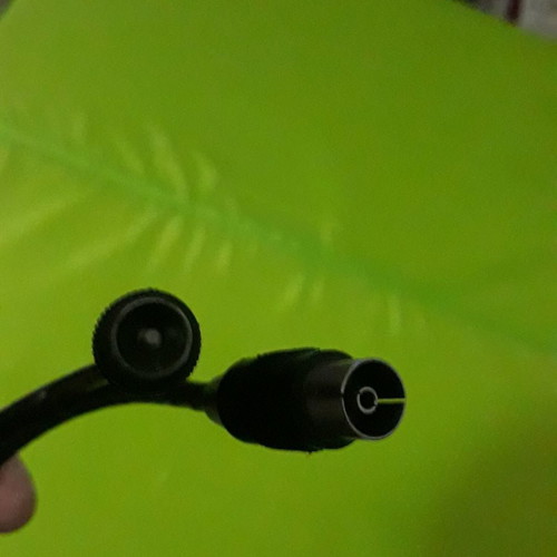TV cable, 1m, with male and female on both ends