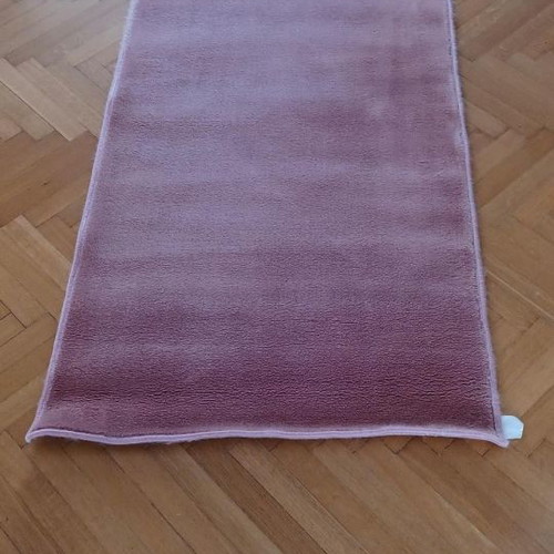 Wool runner rug used, length 2.40m with free pair 1.34m