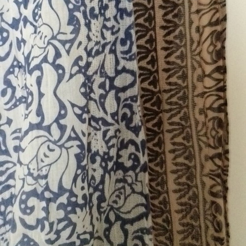 Printed scarf like new, cotton, summer accessory
