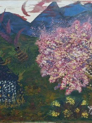 Ελαιογραφία vintage σαν καινούργια, διαστάσεις 50 x 70 cm