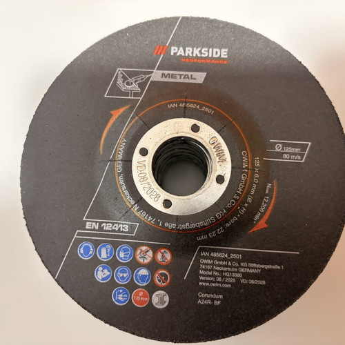 Parkside sanding discs EN12413 metal pack of 8 new
