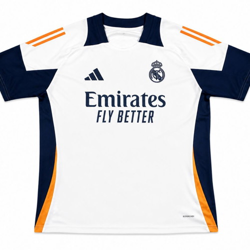 Real Madrid set new, size Large, white and dark blue with orange