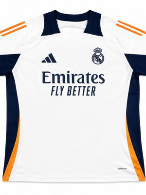 Real Madrid set new, size Large, white and dark blue with orange