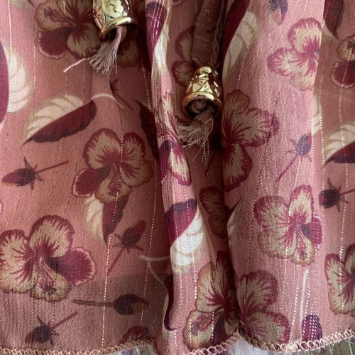 Mini skirt size S like new, pink and red