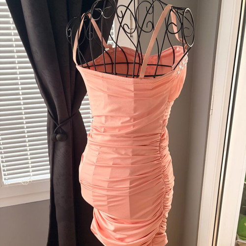 Pink dress for special occasions, size S