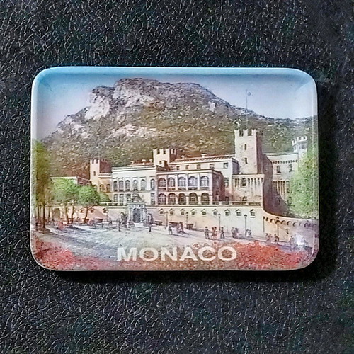 Small vintage plastic tray with Monaco image used
