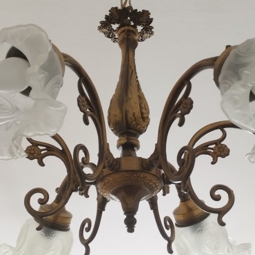 Vintage Brass Chandelier 6-light | Genuine Brass | Custom Order