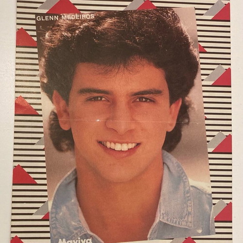 Glenn Medeiros - Eros Ramazzotti Insert Poster from Manina magazine In good condition Price 4 Euros
