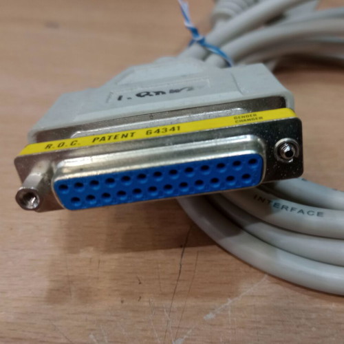 Parallel cable 1.8m DB25 25Pin Male to Female used, for old type printers