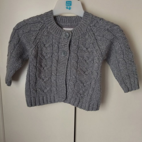 H&M Baby Knitted Cardigan for Girl 9-12 Months Like New