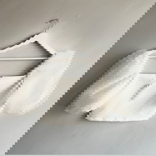 ASOS бял crop top нов, размер XL