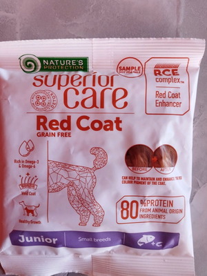Nature's Protection Superior Care Red Coat Grain Free dry food for small breed puppies 40 gr