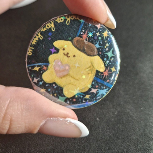 Pompompurin pin new, multicolored