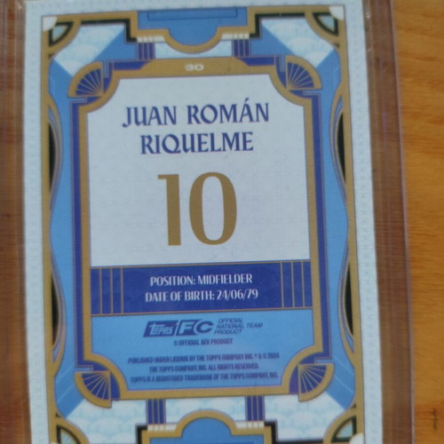 Topps Maradona and Riquelme Argentina team card set