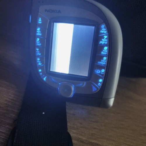Nokia 7600 used, collectible model with original back cover