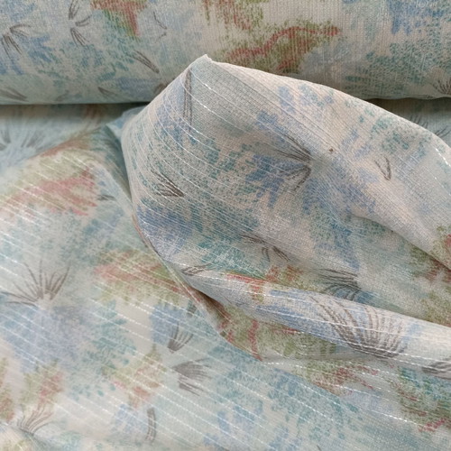 Curtain fabric from Spain new, soft polyester opaque