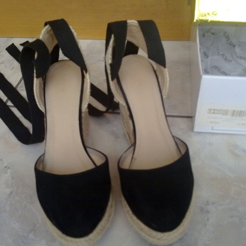 Tulipano women's platform shoes with rope and buckle size 36 like new