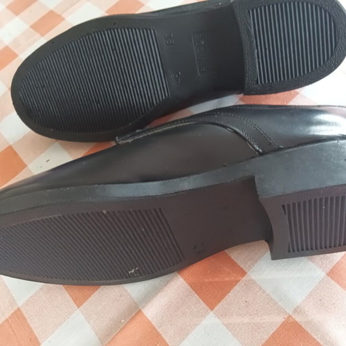 Military leather shoes size 45, black