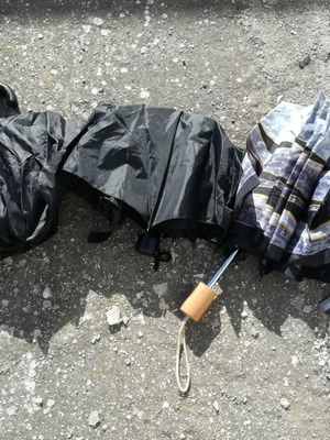 Umbrellas like new, set of 3 pieces