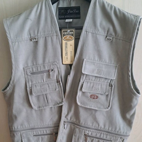 Men's Jin Tao work vest new, gray, size XXL