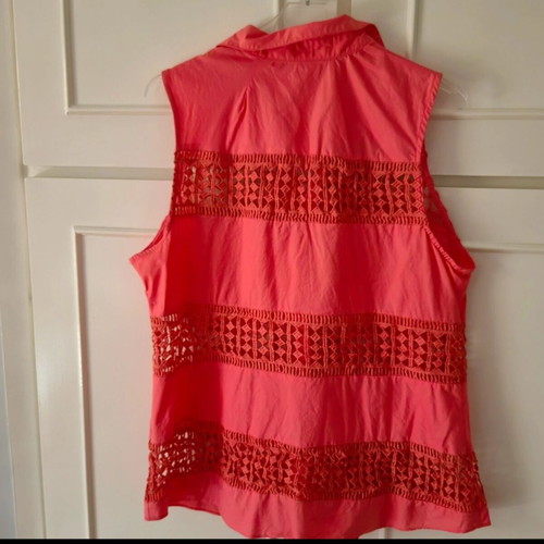 Morena Spain Sleeveless Shirt Like New, Orange