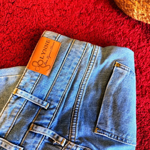 Lynne Denim Hot Stuff high-waisted skinny jeans like new, blue