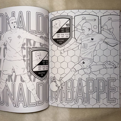 Football Heroes Coloring Book like new