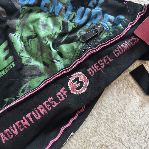 Vintage Diesel shoulder bag 90s, like new, rare graphic print