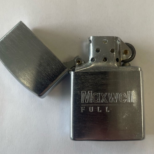 Maxwell Full pocket lighter used, collectible