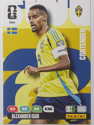 Adrenalyn FIFA World Cup 2026 Card No.544 Alexander Isak Sweden new