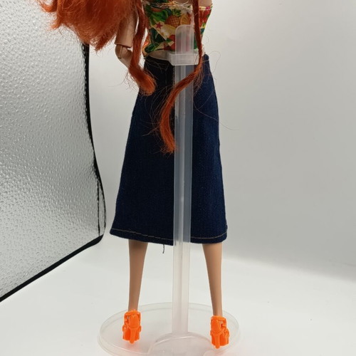 Dress, blouse and shoes for fashion dolls