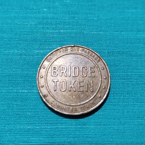 Vintage Toll Bridge Token 1934 used, New Jersey Pennsylvania Delaware River