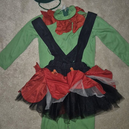 Vintage flower kids carnival costume used, 4 years old