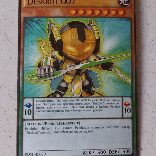Yu-Gi-Oh! Deskbot 007 BOSH-JP039 used, 4 pieces