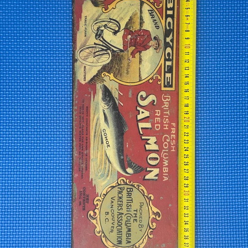 Vintage metal sign Bicycle Brand Salmon retro wall decoration