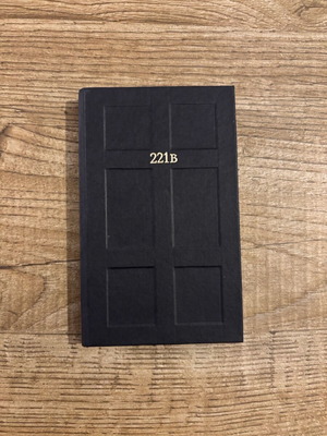 Sherlock Holmes 221b Baker Street χειροποίητο βιβλιαράκι σημειώσεων καινούργιο και σπάνιο