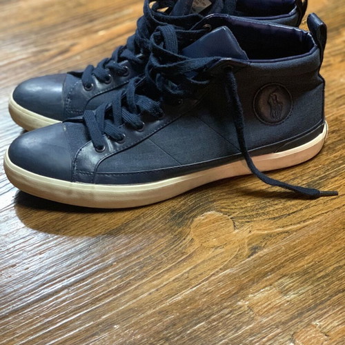 Polo Ralph Lauren Clarke SK-VLC Navy Heather Rip Stop used sneakers size 46
