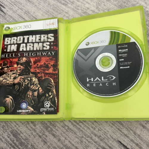 Halo Reach Xbox 360 game used, includes Brothers in Arms case