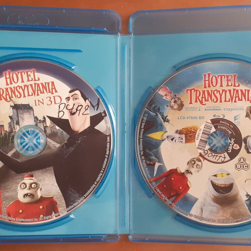 Hotel Transylvania Blu-ray 2D and 3D used with Greek subtitles