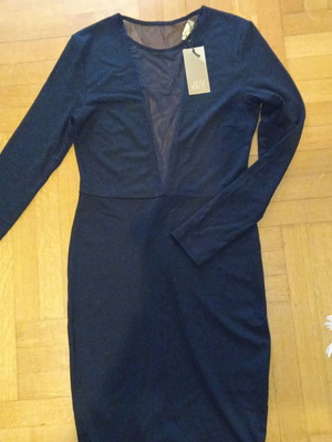 H&M black dress new, s-m