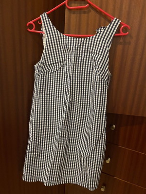 Zara checked mini dress XS
