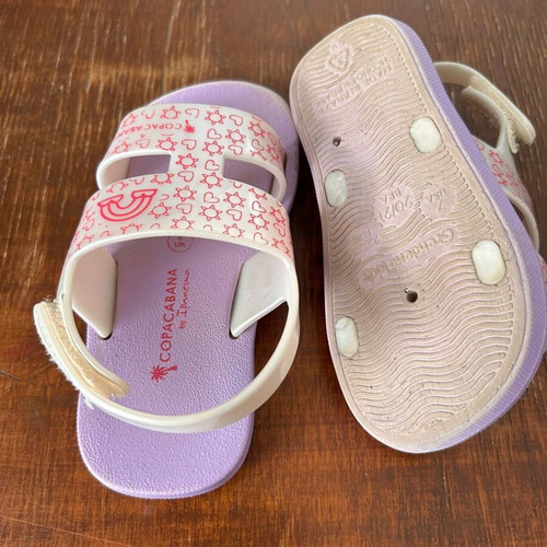 Ipanema beach sandals for girls like new, sizes 22/23 pink and white