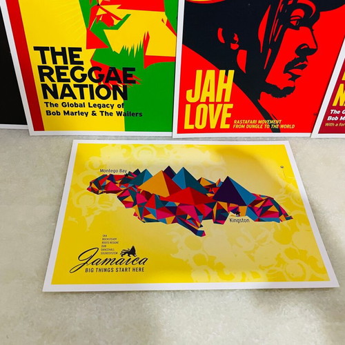 Reggae Art postcards set of 10, 15×21 cm, new